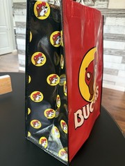 Buc-ee’s Red Beaver Reusable Bag NEW Travel Bag Tote Bag Black Handles Free Ship