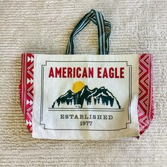 American Eagle Shopping Bag Mountains 20″ Recycled Plastic Bottles Reuseable