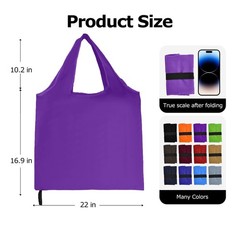 Foldable Shopping Bag Washable Reusable Grocery Nylon Lightweight Tote