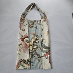Floral Pattern Foldable Fabric Reusable Shopping Bag Large Multicolor Two-Piece