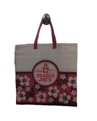 Trader Joe’s Vintage 18″ Insulated Grocery Bag Hawaiian Hibiscus Flower Carryall