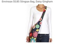 Envirosax Slingsax Bag Crossbody Daisy Gingham New