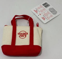 Trader Joe’s RED Canvas Micro Tote with Grocery Bag LIMITED EDITION New