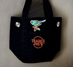 Trader Joe’s One Mini Bag Embroidery Special 2 Pretty bird 4 Honeybee 🐝