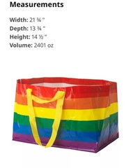 IKEA Rainbow Bag Shopping Storage Gay Pride