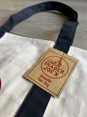 Trader Joe’s Canvas Tote Shopping Bag – LARGE CLASSIC NAVY BLUE – NEW with TAGS