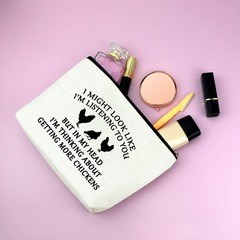 Mxrymvu Chicken Themed Gifts Makeup Bag for Women 0972_NO1