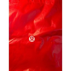 Lululemon Unisex Medium Size Red Tote Bag Travel Sustainability Storage Utility