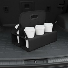 6 Cup Beverage Carrier Sturdy Base Foldable Drink Tote Long-Lasting