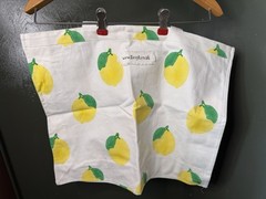 Livvy B Lemon Tote Bag Reusable Grocery Shopping Heavy Weight Made In India