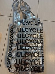 SoulCycle Silver Reusable Tote Bags (Set of 8) – Reflective Logo Design