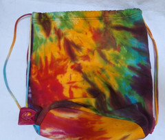 Tie Dye Shoulder Bag Hippie Boho Festival Tote Purse Colorful Retro Style