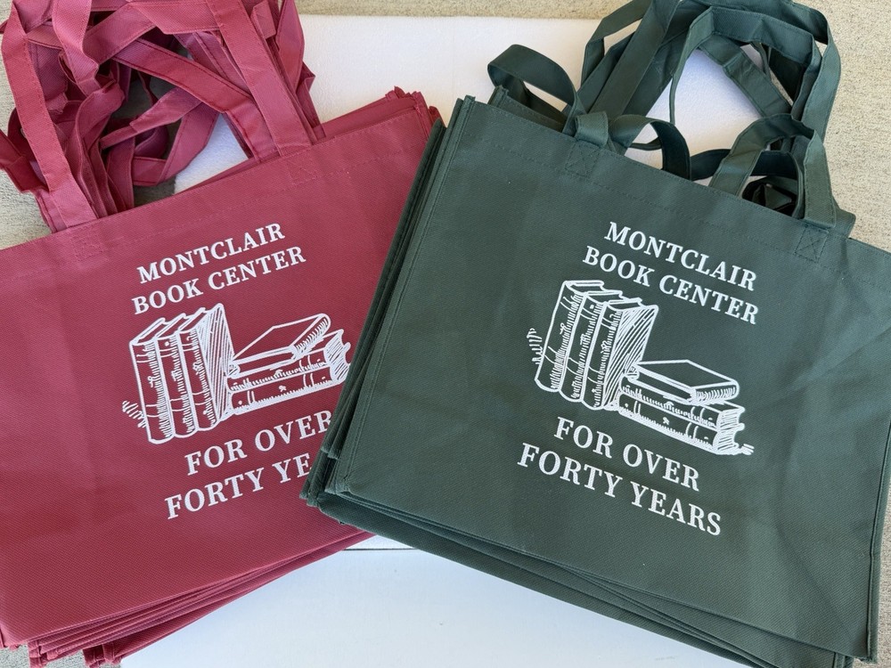 146 Count NEW Reusable Montclair Book Center Branded Shopping Bags/Totes Lot