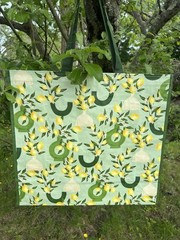 NEW TJX Shopping Bag Yummy🍋 LEMONS 🍋 Reusable Travel Tote 🍋