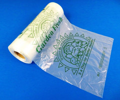 Clear Produce Rolls (HDPE) – 12″X20″ – 2400 Bags/4 Rolls – 11 microns