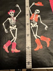 Marshall’s/Homegoods Reusable Plastic Tote Bag Dancing Skeletons- Sugar Skulls