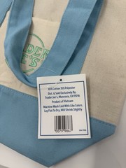 Trader Joe’s Mini Canvas Tote Bag Spring 2026 Pastel Blue NWT Free Shipping