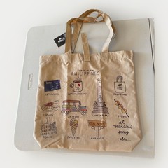 Foldable Tote Bag Philippines Kultura New 42cm High X 38cm Wide Free Postage