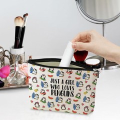 Cute Penguin Makeup Bag Gifts Penguins 9.8×7 Inches, Multicolor285