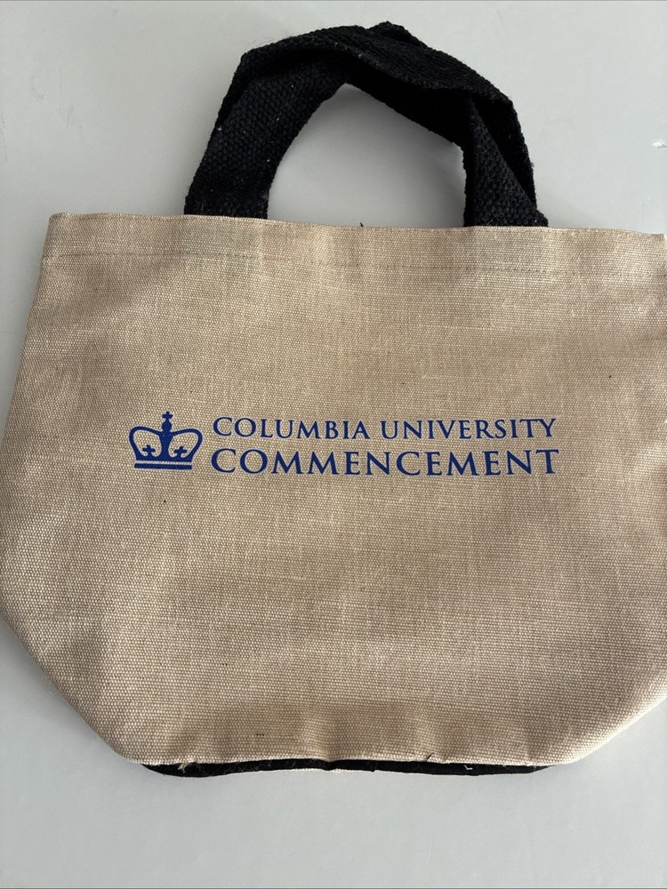 ✅NEW Fancy Columbia Commencement Canvas Swag Bone Tote Shopping Bag X Gift