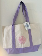 Trader Joe’s Canvas Ltd Release Tote Spring Shopping Bag LARGE Lavender – NWT