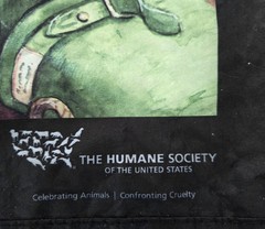 Humane Society Member Tote Bag w/Debbie Cook Artwork, 14×16″