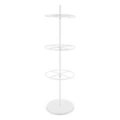 3 Tier Rotatable Round Display Round Clothing Rack Metal Clothes Hanging Rack