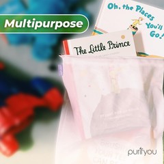 purifyou Set of 10 Reusable Mesh 10 Extra Large, See-Through White
