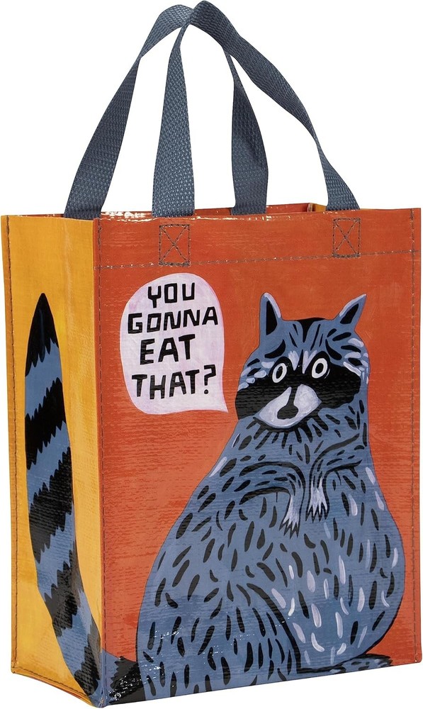 Handy Tote Bag You Gonna Eat That Recycled & Reusable Sturdy Canvas Shopping Bag