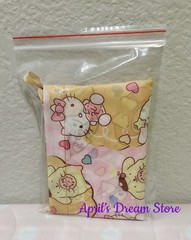 Foldable Tote Shopping Bag Sanrio Characters Holding Hearts