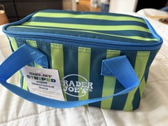 Trader Joe’s Mini Insulated Bag Striped Tote Cooler 1.5 Gallons