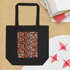 Bookish Academia Artsy Tote Bag Eco-Friendly Organic Cotton Shopping Unisex Gift