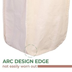 Organic Cotton Grocery Bags with Bottle Sleeve – Set of 1 Foldable & Washable…