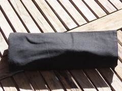 4 x Black Cotton Calico Bags ~ 37cm x 42cm with Two Long Handles – Reusable Bags