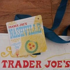 NEW!! Trader Joes Nashville, Tennesse Tote Bag 6 Gallon Capacity Reusable Bag