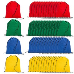 Bright Canvas Drawstring Bags Large Bulk 72 Pc