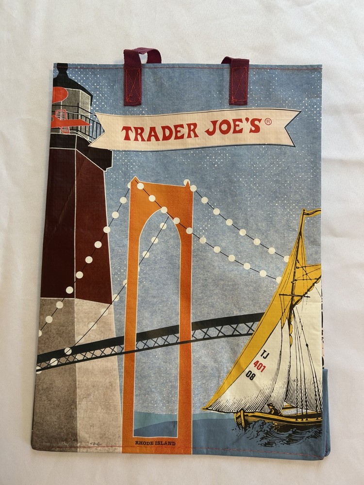 Trader Joe’s Mystery Pack Reusable Tote Bag New w/ Tags Collectible Rhode Island