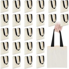 Mini Tote Bag Sublimation Blank Canvas Tote Bags Reusable Grocery Luggage DIY