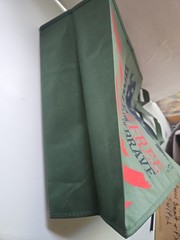 Home Of The FREE Reusable Shopping Tote Bag Size 6×14.5×14.5″ Green Multicolor