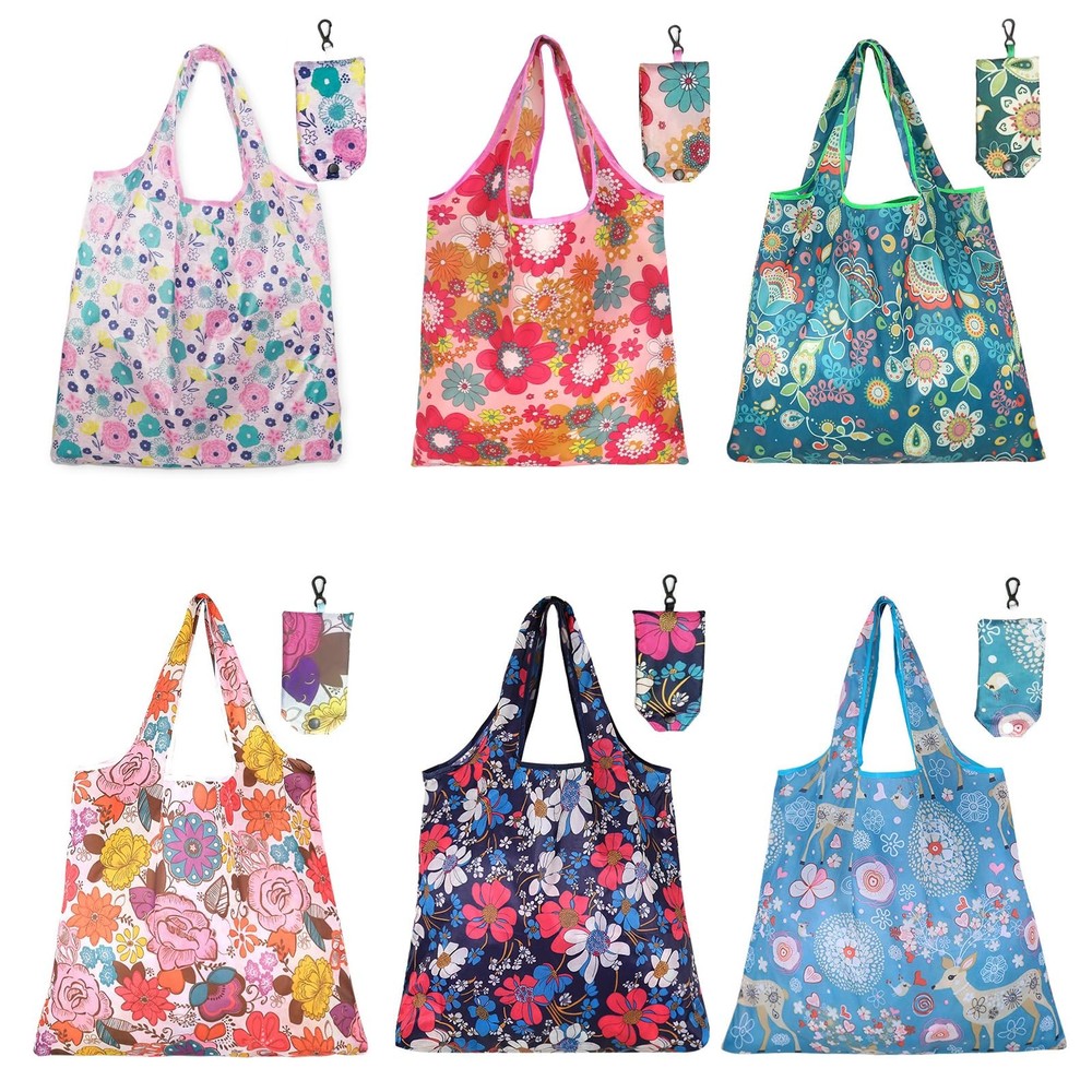 Reusable Shopping Bags Foldable, Grocery Bags Waterproof Shopping Supplies