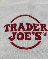Trader Joe’s Mini Canvas Tote Bag Red & Yellow Set of 2 Brand New 2025 Release