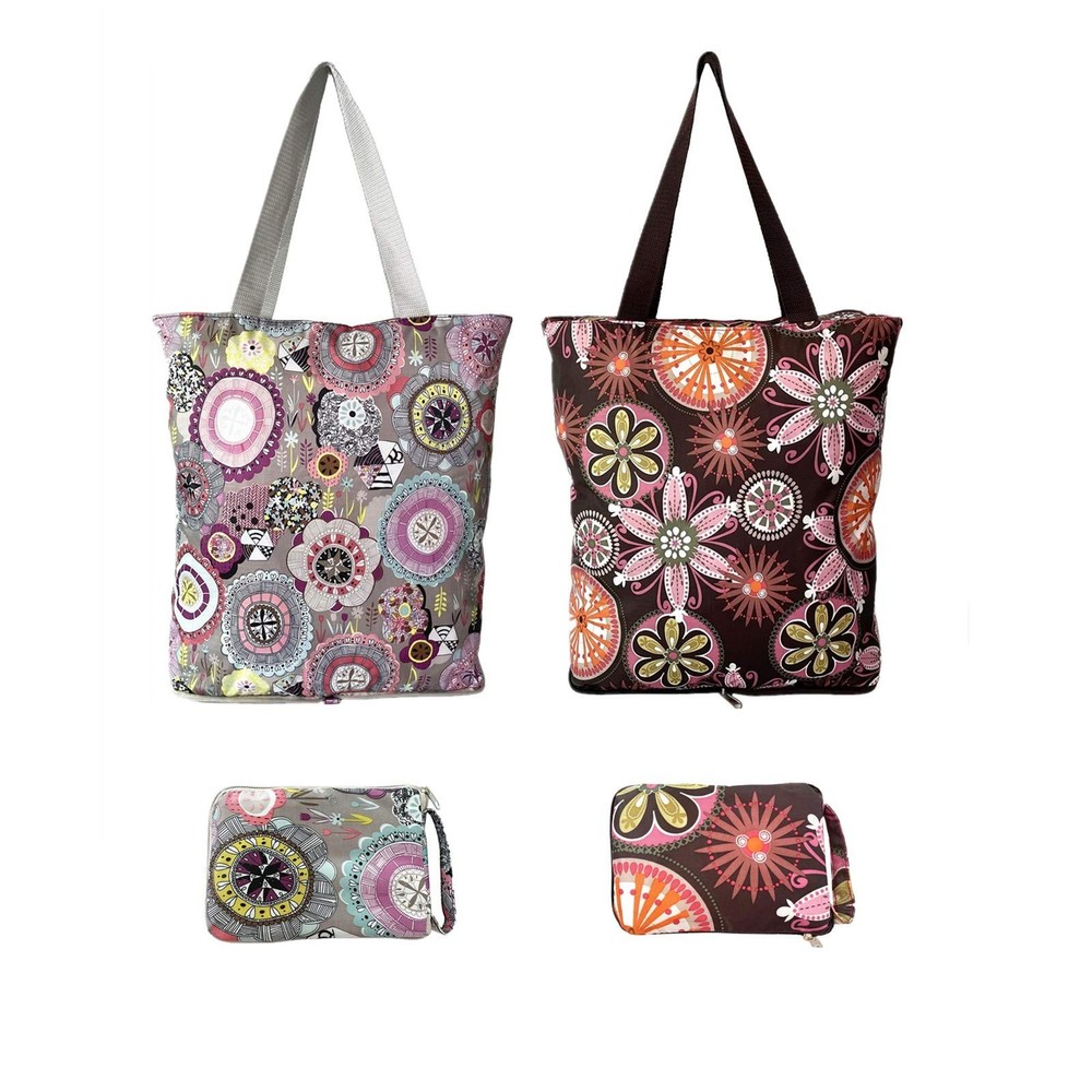 NC Large Foldable Waterproof Lightweight Durable Reusable Grocery Tote Bags, …