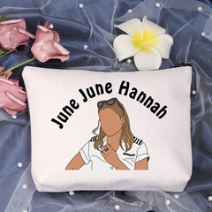 LEVLO Funny Deck Quotes Gifts June Hannah Makeup Bags