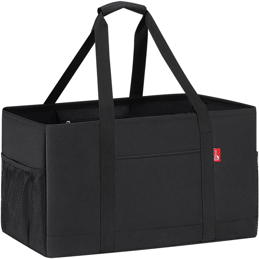 Extra Large Utility Tote Bag, Foldable Reusable Grocery Bags with Metal Wire …