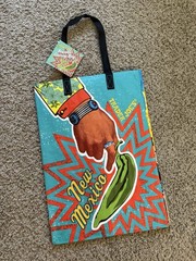 Trader Joe’s Foldable Reusable Shopping Bag New Mexico Multicolor Plastic