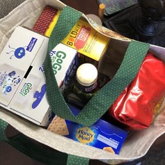 Sunflower fields Go-green grocery tote reusable tote handmade