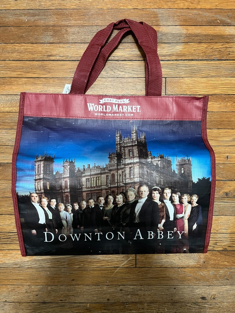 2013 TV DOWNTON ABBEY TOTE NEW CONDITION w TAG Wine Two-Sided Britain | SEE PICS