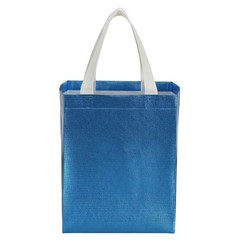 40-Pack 10×8 Inch Glossy Reusable Grocery Bags Shopping Tote Bag with Handle