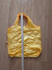 Yellow Nylon Reusable Foldable Shopping Bag Tote,Lightweight For Purse, New