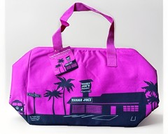 Trader Joe’s Brazil Nut Hot Pink Insulated Tote Bag Reusable Grocery Market Tote